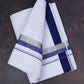 FD-168 W/D DHOTI 3.80 MTR-Dark Blue