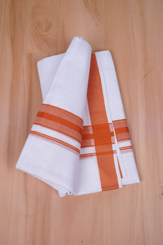 FCD-332 W/D DHOTI 3.80 MTR-Dark Orange