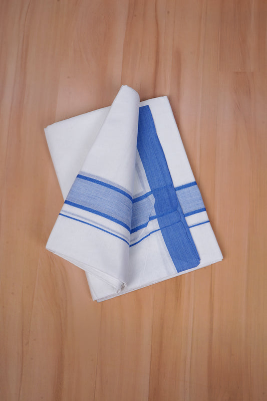 FCD-568 W/D DHOTI 3.80 MTR - Blue