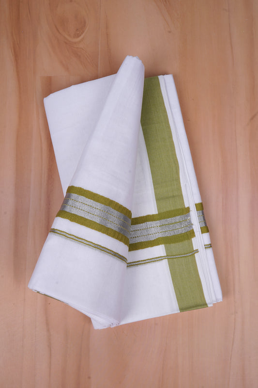 FCD-565 W/D DHOTI 3.80 MTR - Olive Green