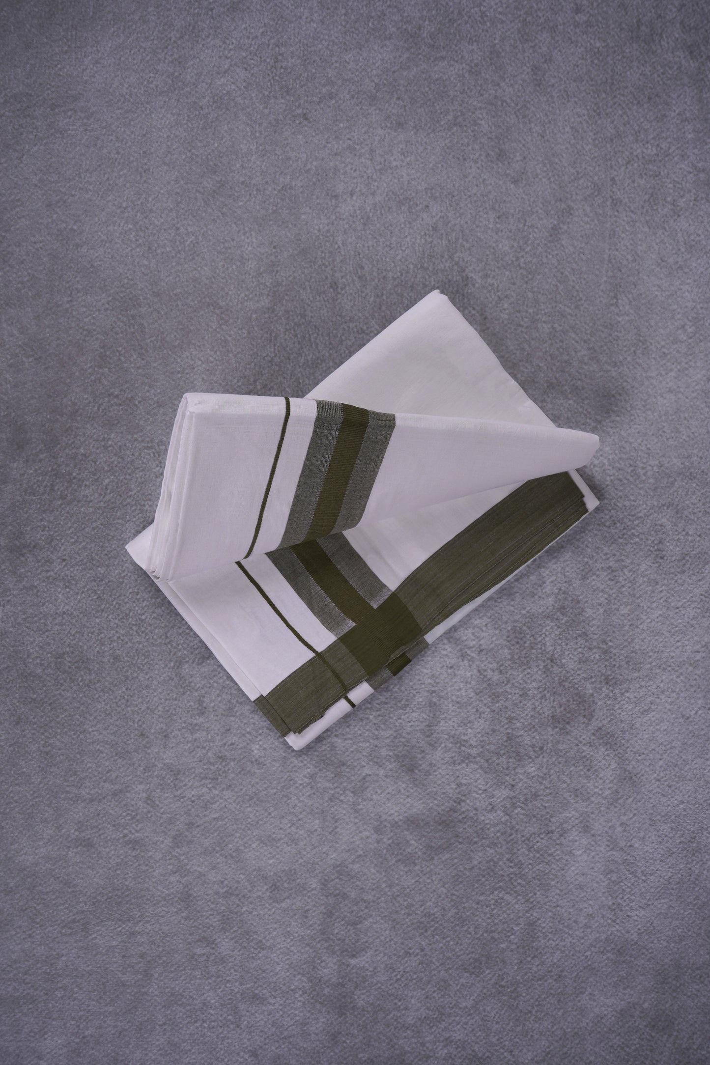 KERALOOM FINISH COTTON 326 W/D DHOTI 3.80 MTR - Dark Gray