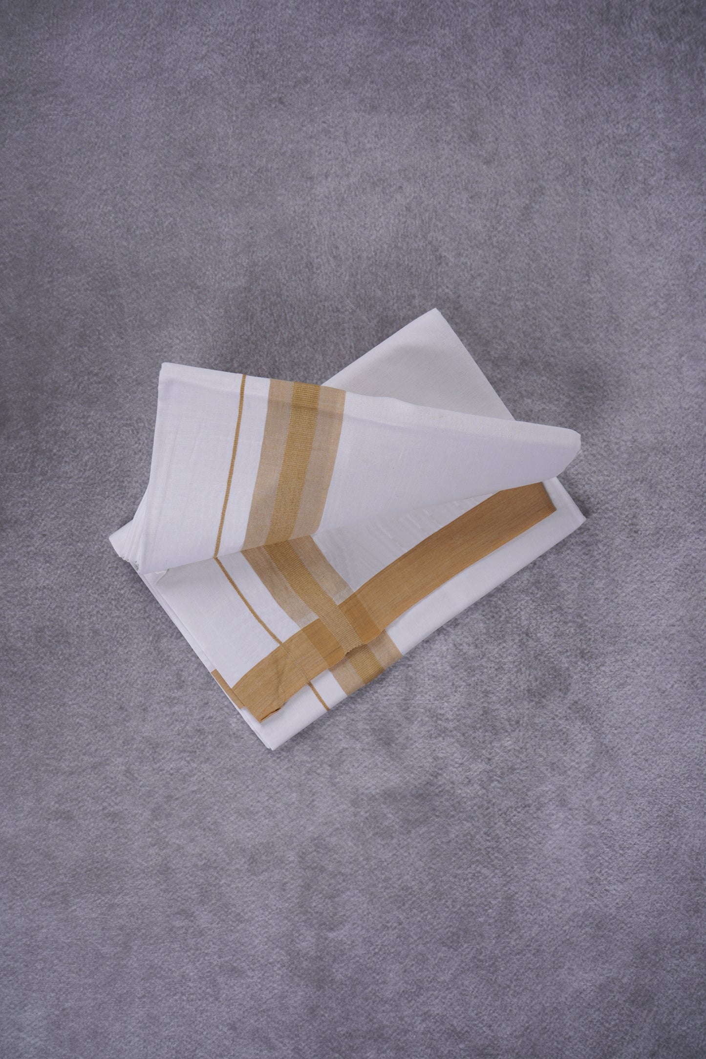KERALOOM FINISH COTTON 326 W/D DHOTI 3.80 MTR - Light Brown