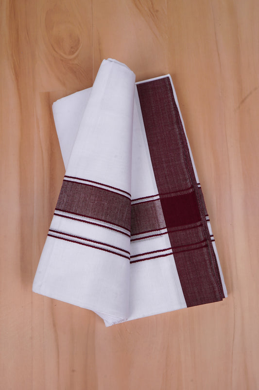 FCD-03 W/D DHOTI 4.00 MTR-Dark Maroon
