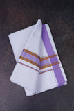 FD-172 W/D DHOTI 3.80 MTR-Purple