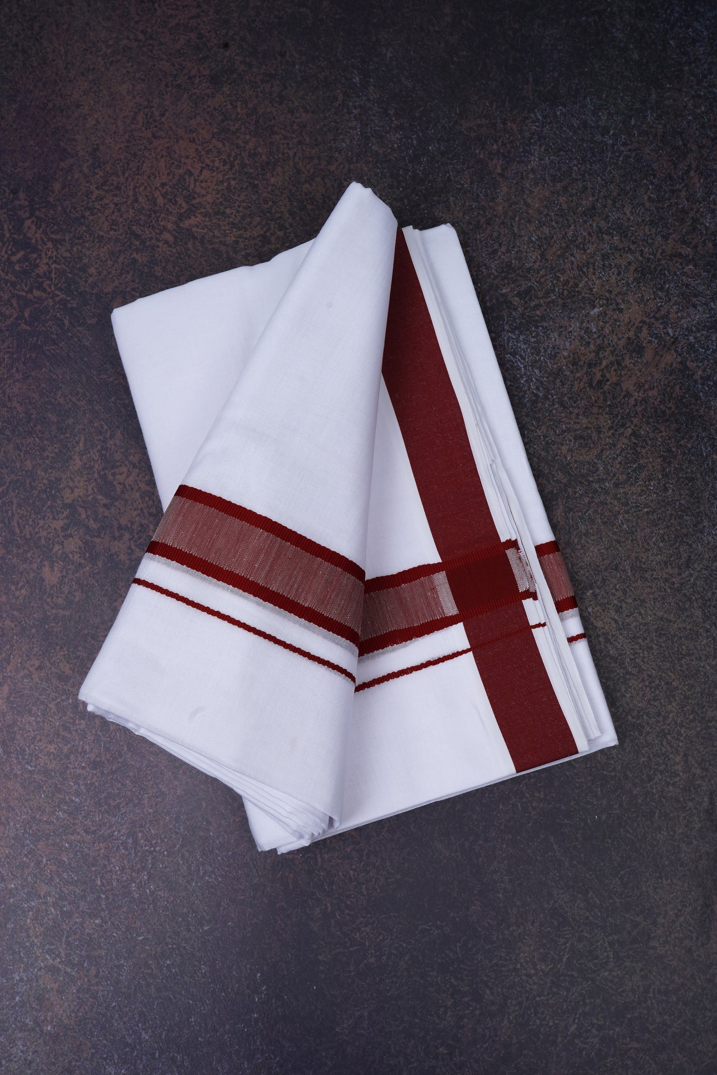 FD-91 W/D DHOTI 3.80 MTR-Dark Brown