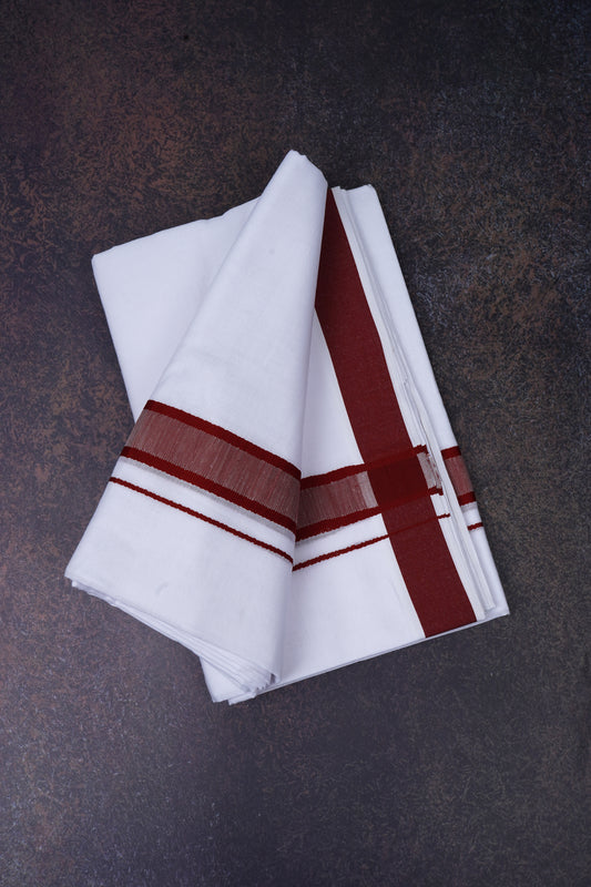 FD-91 W/D DHOTI 3.80 MTR-Dark Brown