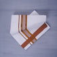 KERALOOM FINISH COTTON 330 W/D DHOTI 3.80 MTR - Brown