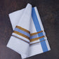 FD-172 W/D DHOTI 3.80 MTR-Blue