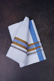 FD-172 W/D DHOTI 3.80 MTR-Blue