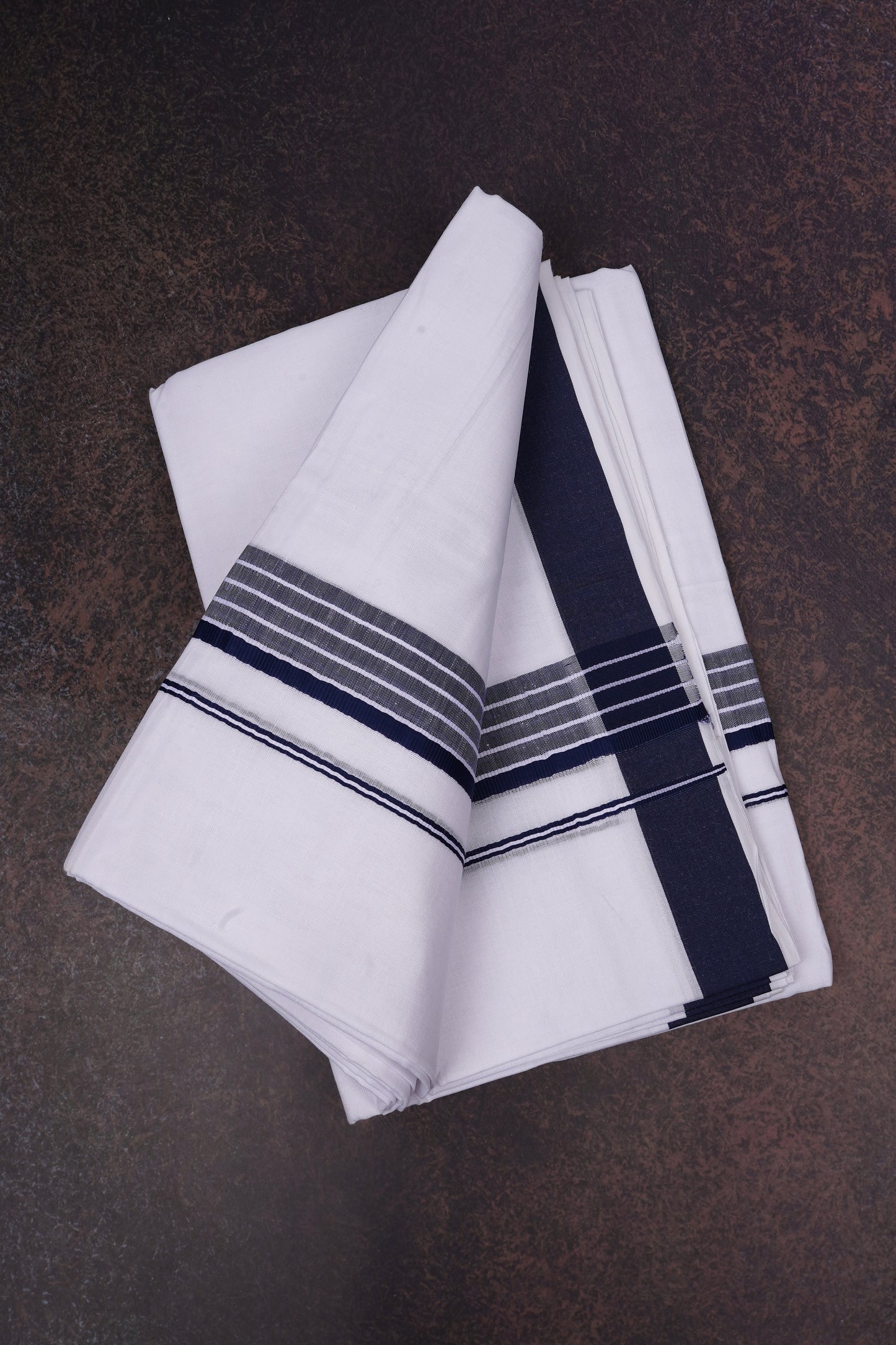 FD-133 W/D DHOTI 3.80 MTR-Dark Blue