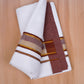 FCD-519 W/D DHOTI 3.80 MTR-Light Brown