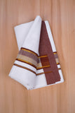 FCD-519 W/D DHOTI 3.80 MTR-Light Brown
