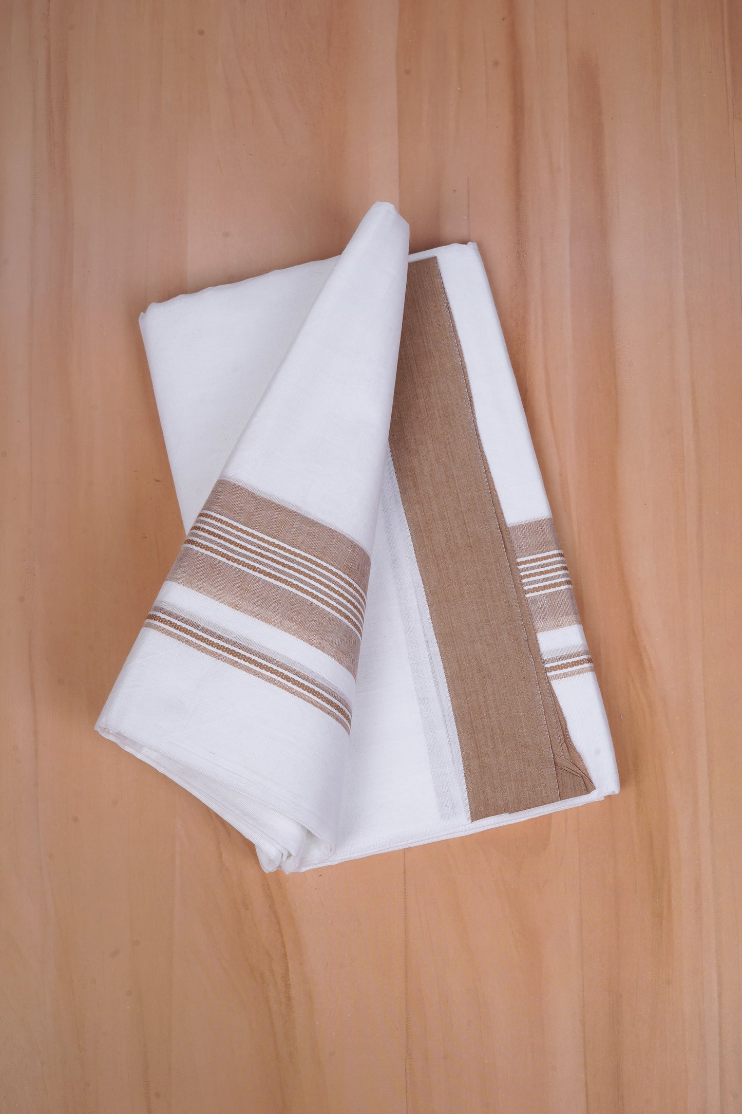 FCD-613 W/D DHOTI 3.80 MTR - Light brown