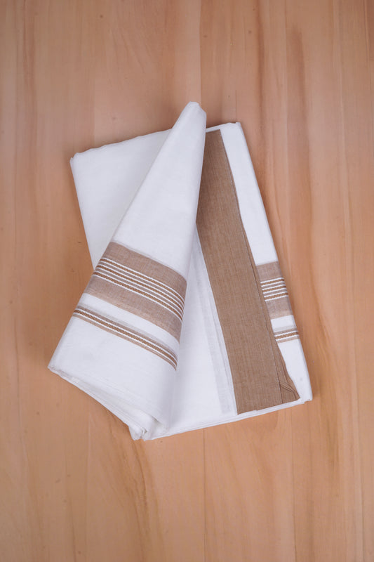 FCD-613 W/D DHOTI 3.80 MTR - Light brown