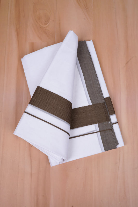 FCD-592 W/D DHOTI 3.80 MTR - Brown