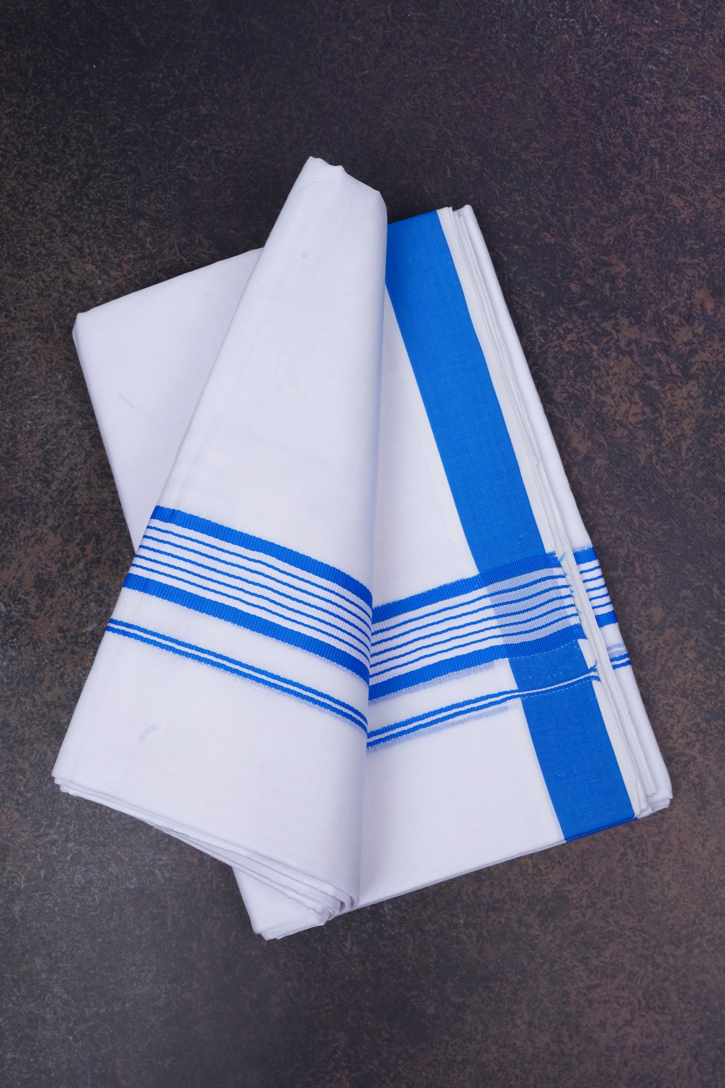 FD-158 W/D DHOTI 3.80 MTR-Light Blue