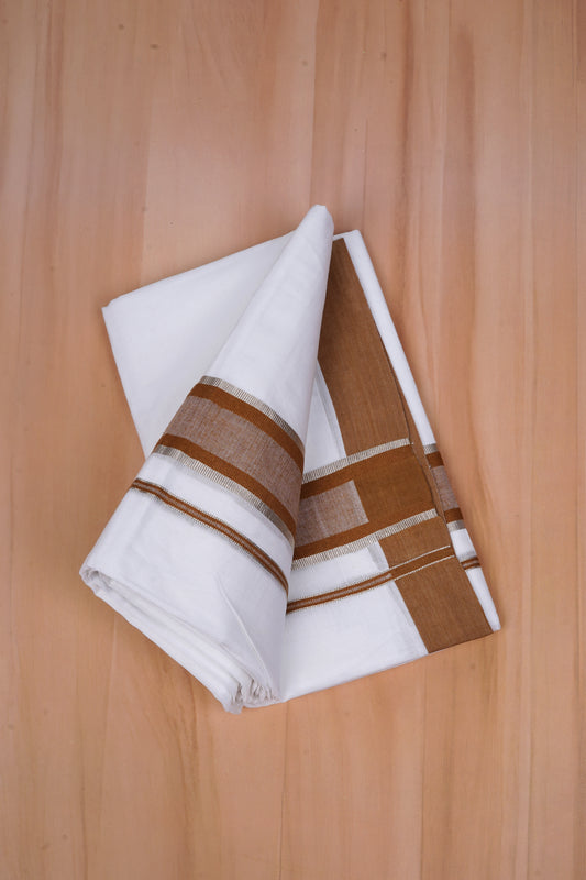 FCD-409 W/D DHOTI 3.80 MTR - Dark Brown