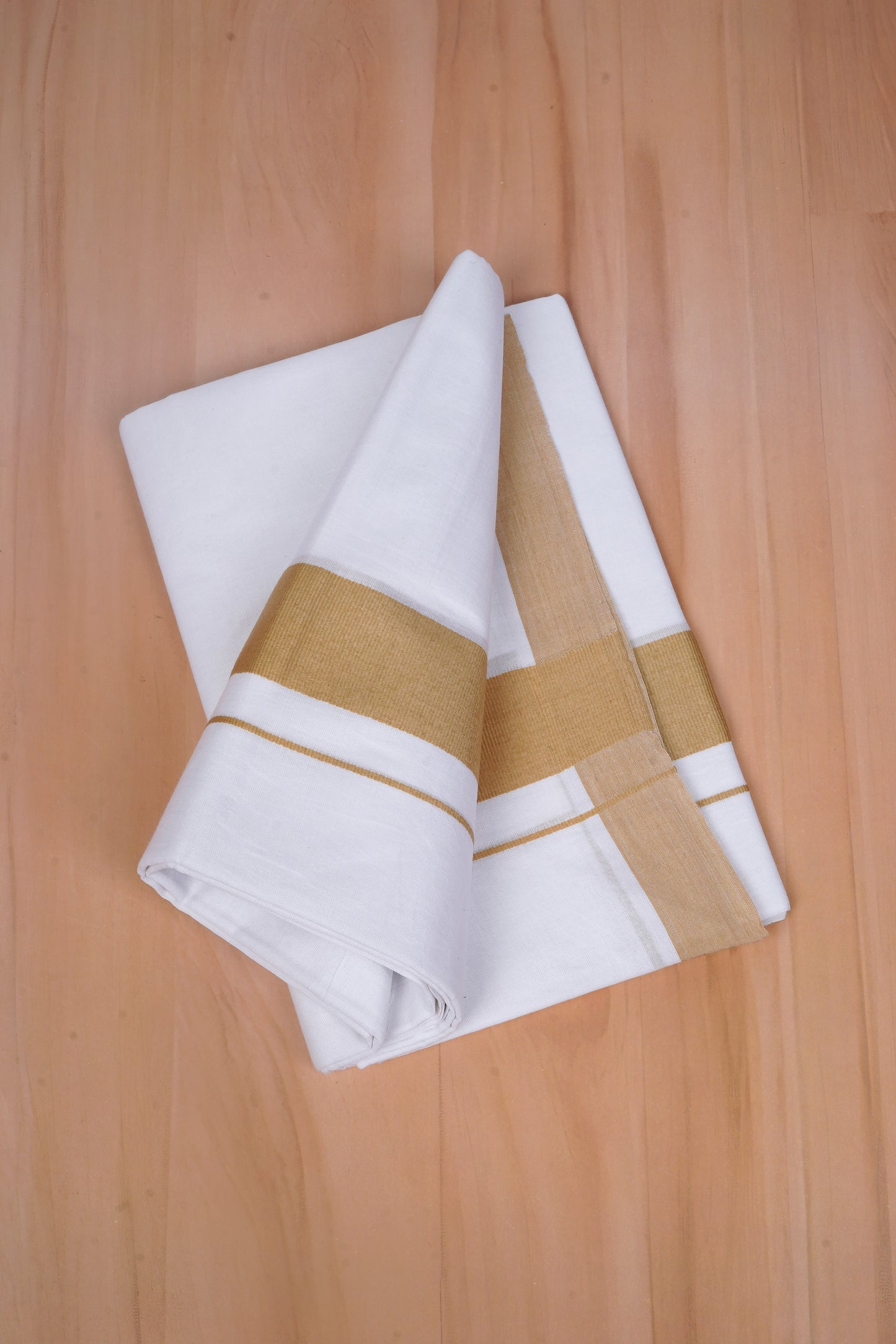 FCD-596 W/D DHOTI 3.80 MTR - Light Brown