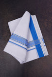 FD-137 W/D DHOTI 3.80 MTR-Sky Blue