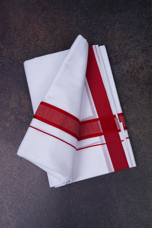 FD-91 W/D DHOTI 3.80 MTR-Red