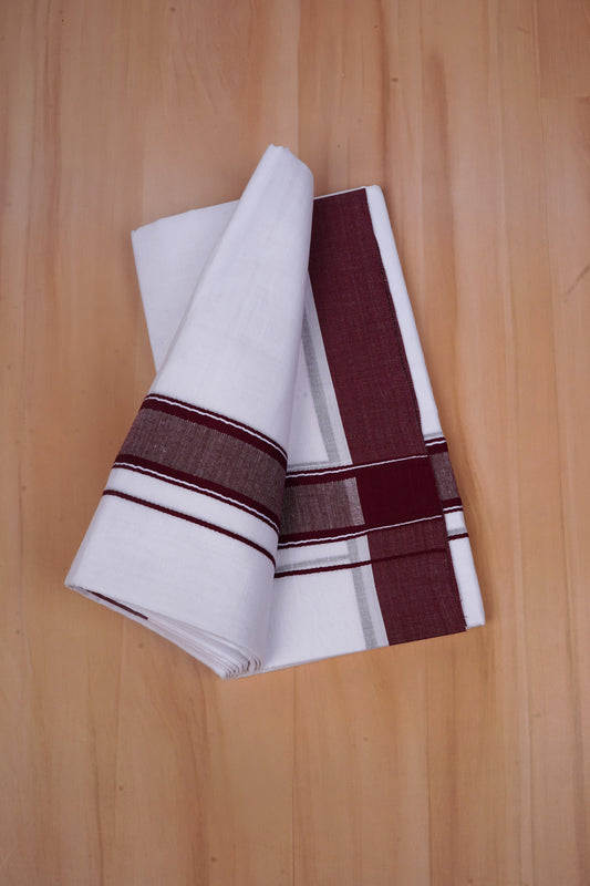 FCD-501 W/D DHOTI 3.80 MTR-maroon