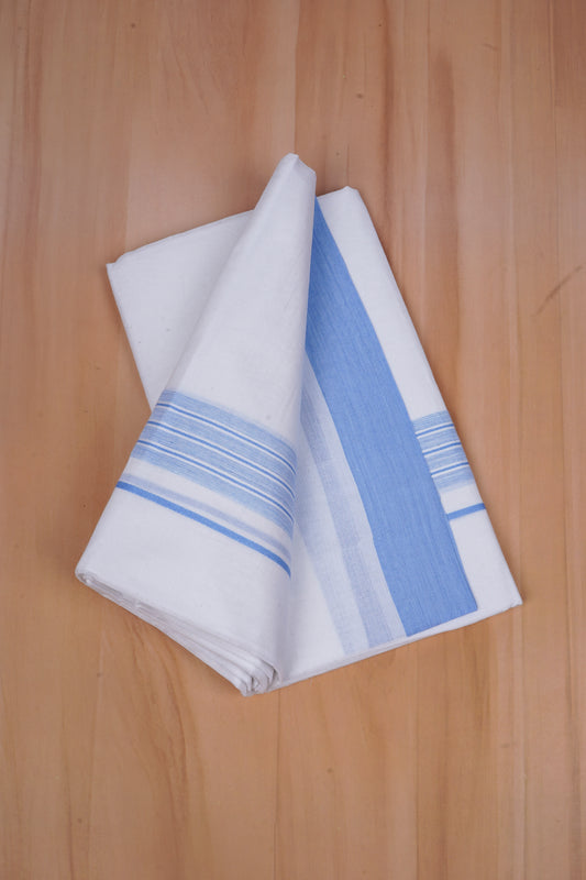 FCD-599 W/D DHOTI 3.80 MTR - Sky Blue