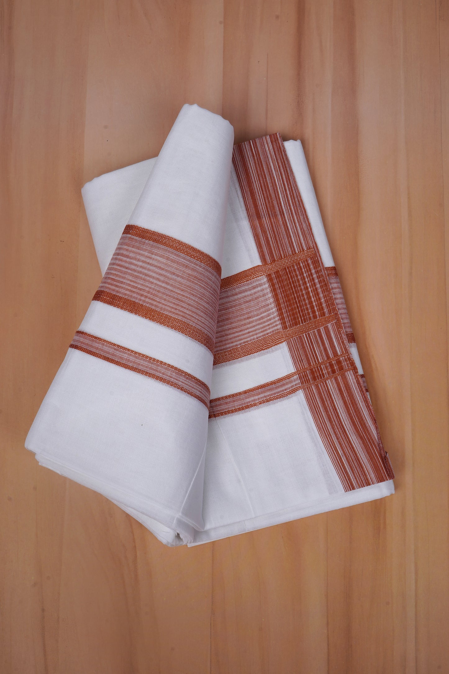 FCD-80 W/D DHOTI 3.80 MTR-Light Brown