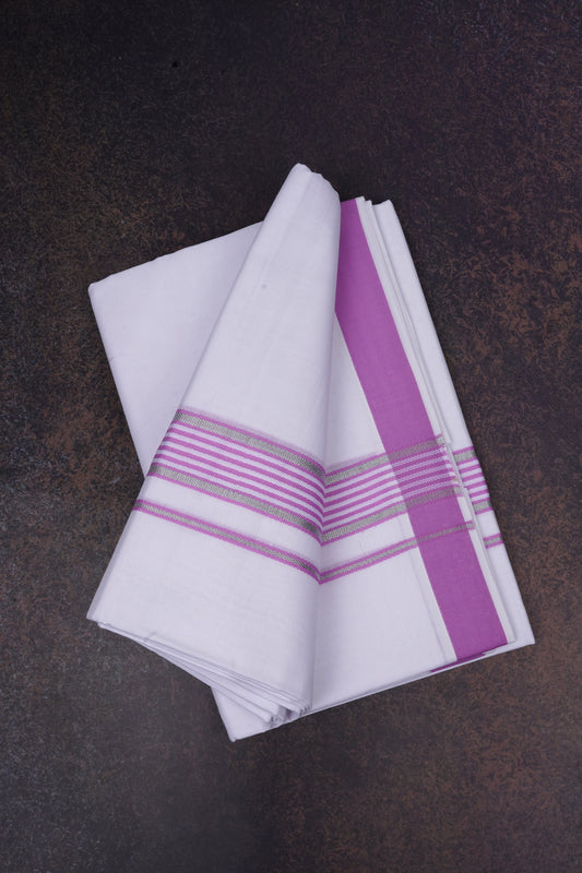 FD-137 W/D DHOTI 3.80 MTR-Pink