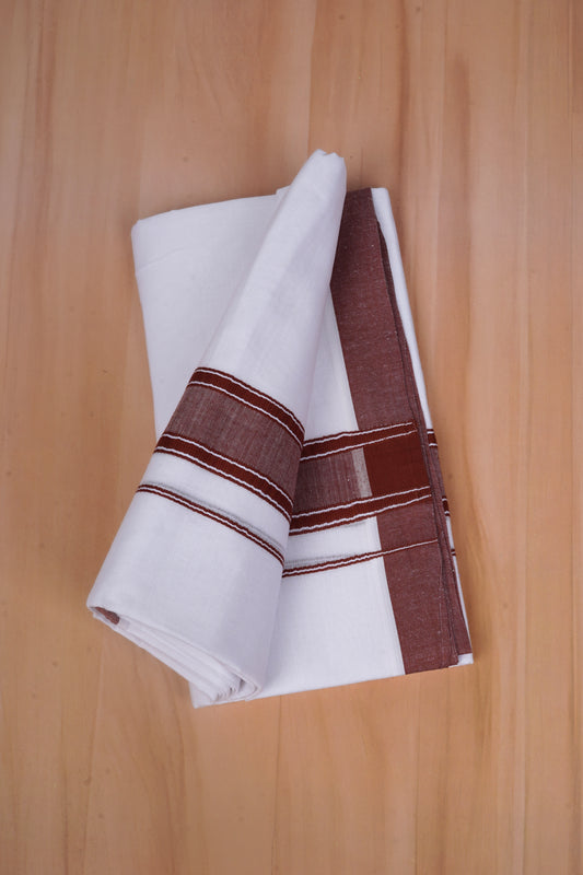FCD-527 W/D DHOTI 3.80 MTR-Dark brown