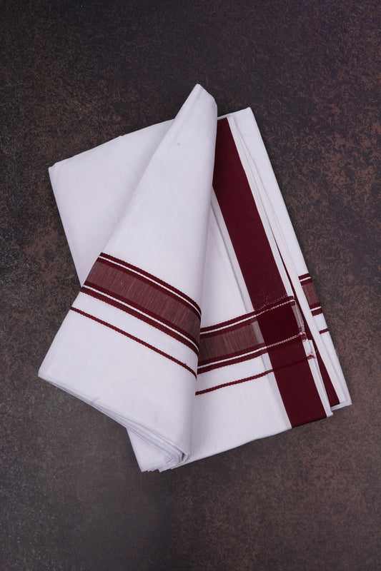 FD-116 W/D DHOTI 3.80 MTR-Maroon