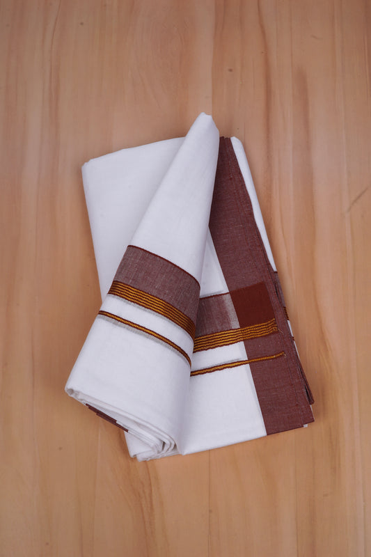 FCD-524 W/D DHOTI 3.80 MTR-Brown