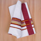 FCD-519 W/D DHOTI 3.80 MTR-Dark Maroon