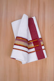 FCD-519 W/D DHOTI 3.80 MTR-Dark Maroon