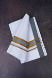 FD-172 W/D DHOTI 3.80 MTR- Gray