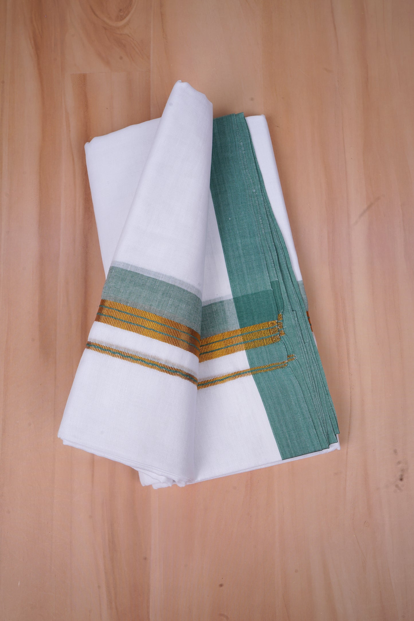 FCD-528 W/D DHOTI 3.80 MTR-Light Green