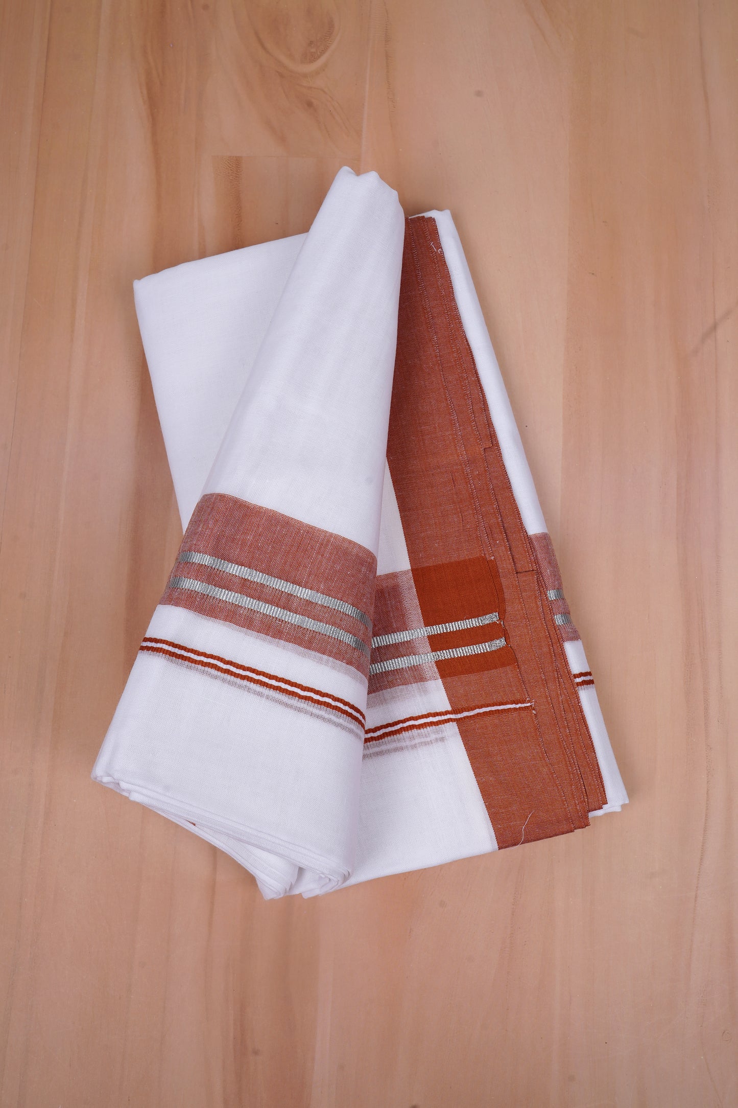 FCD-526 W/D DHOTI 3.80 MTR-Brown