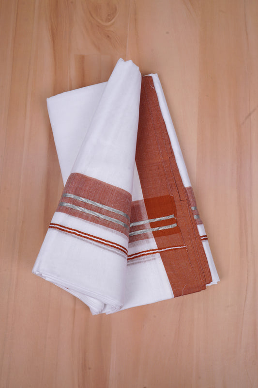 FCD-526 W/D DHOTI 3.80 MTR-Brown