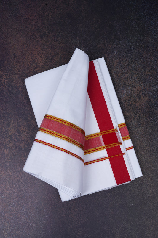 FD-172 W/D DHOTI 3.80 MTR-Red