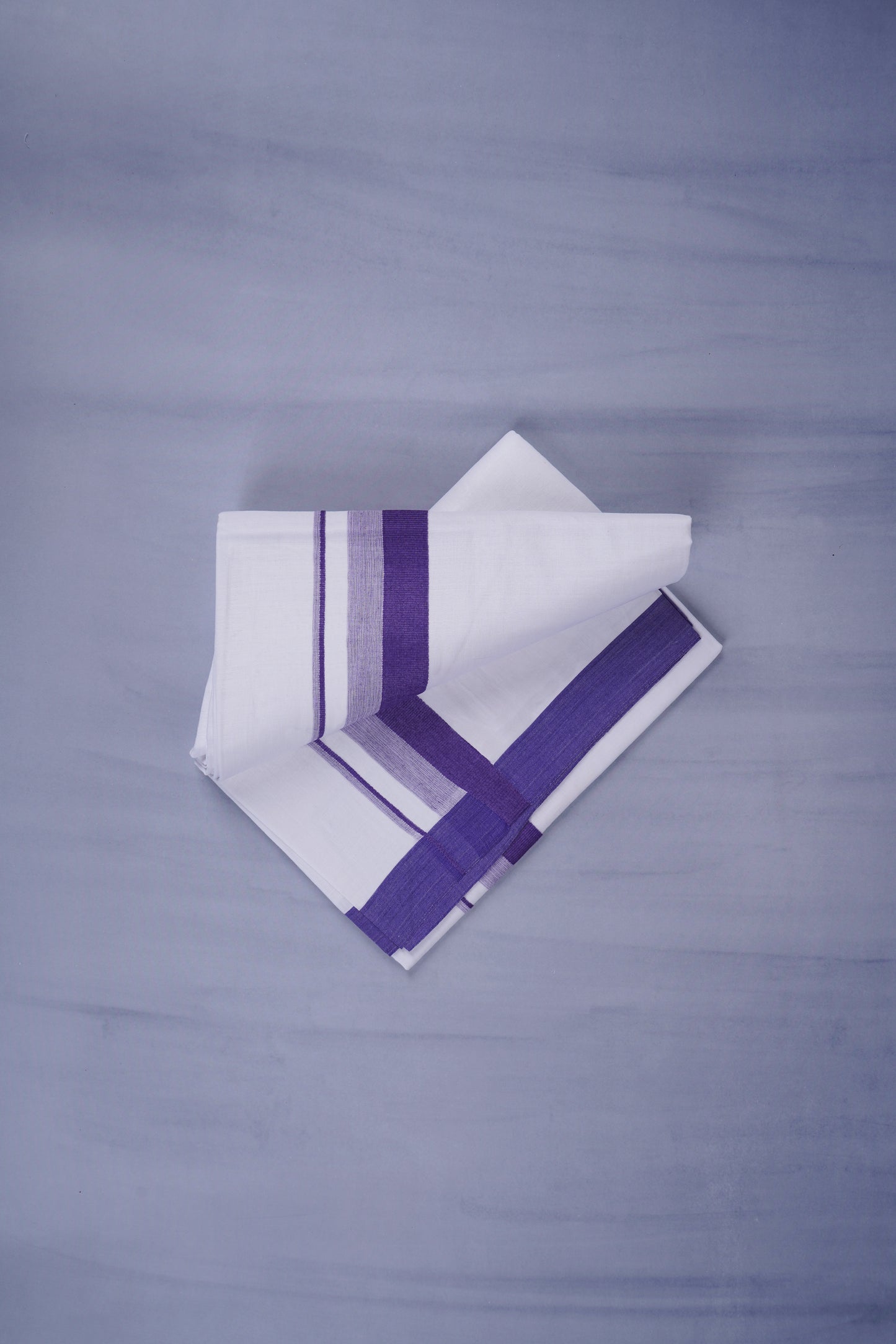 KERALOOM FINISH COTTON 332 W/D DHOTI 3.80 MTR - Violet