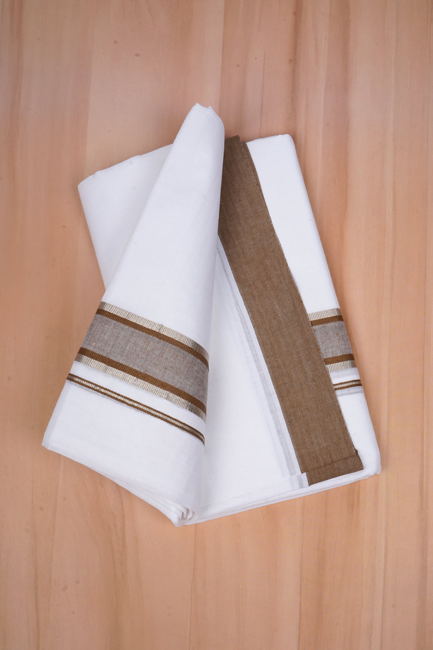 FCD-409 W/D DHOTI 3.80 MTR - Dark Brown