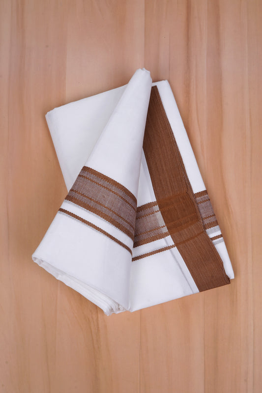 FCD-621 W/D DHOTI 3.80 MTR - Dark Brown