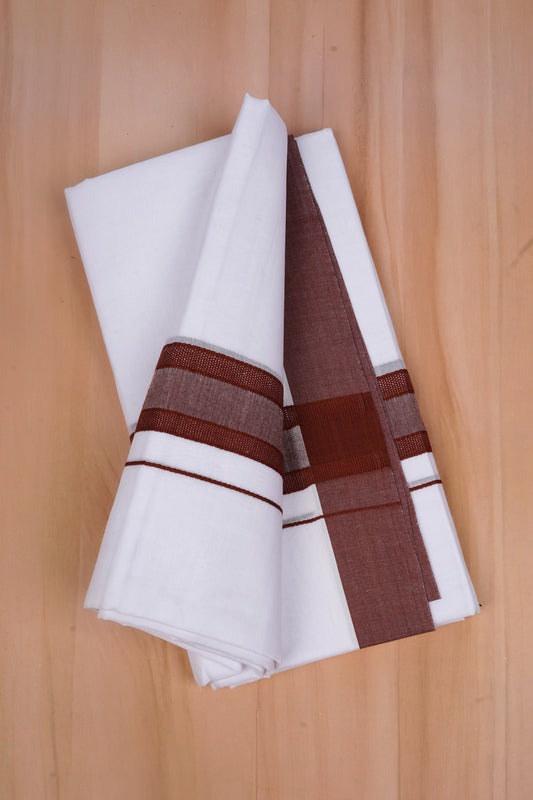 FCD-391 W/D DHOTI 3.80 MTR- Brown