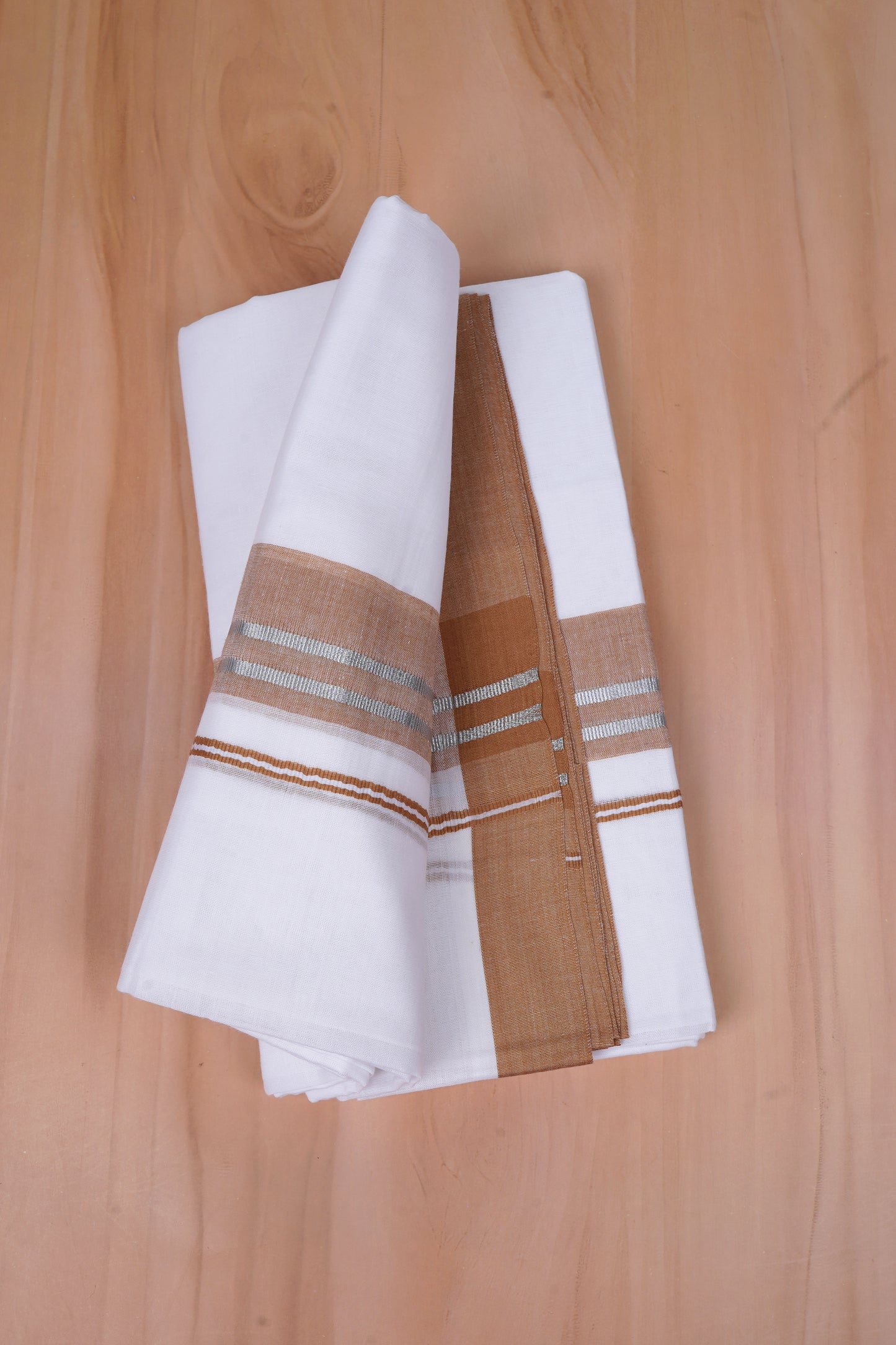 FCD-526 W/D DHOTI 3.80 MTR-Brown