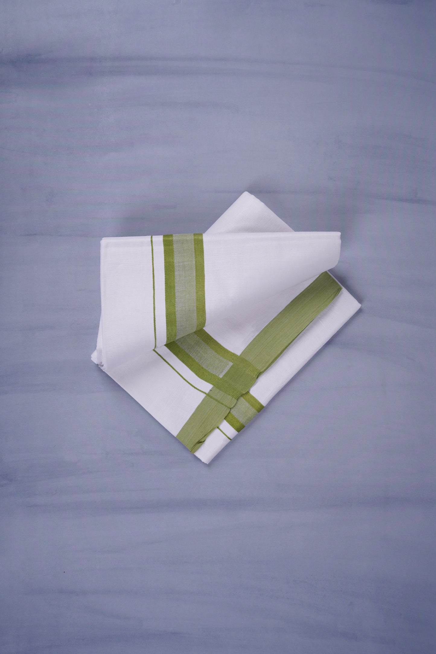 KERALOOM FINISH COTTON 329 W/D DHOTI 3.80 MTR - Green