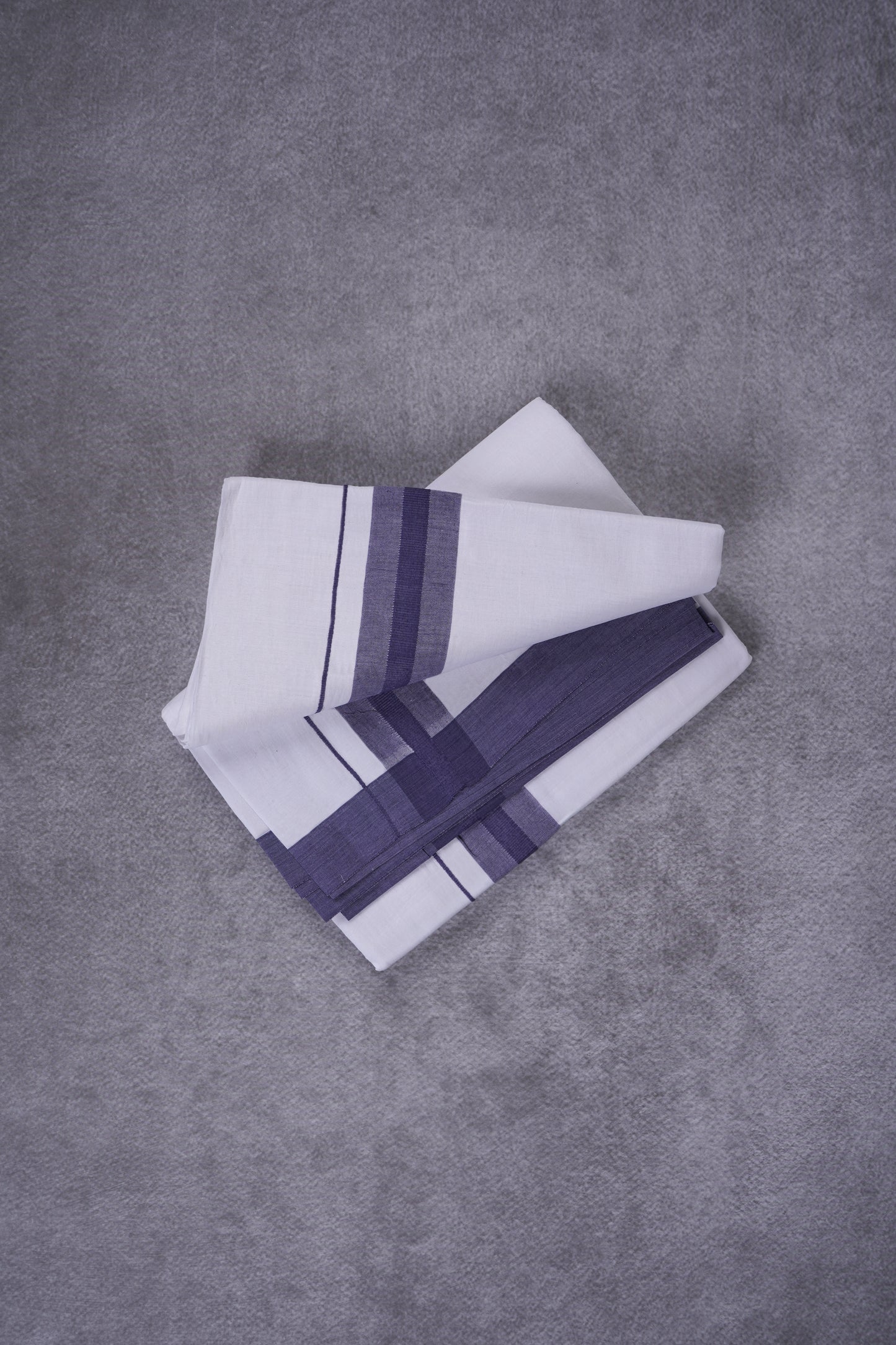 KERALOOM FINISH COTTON 326 W/D DHOTI 3.80 MTR - Light Violet