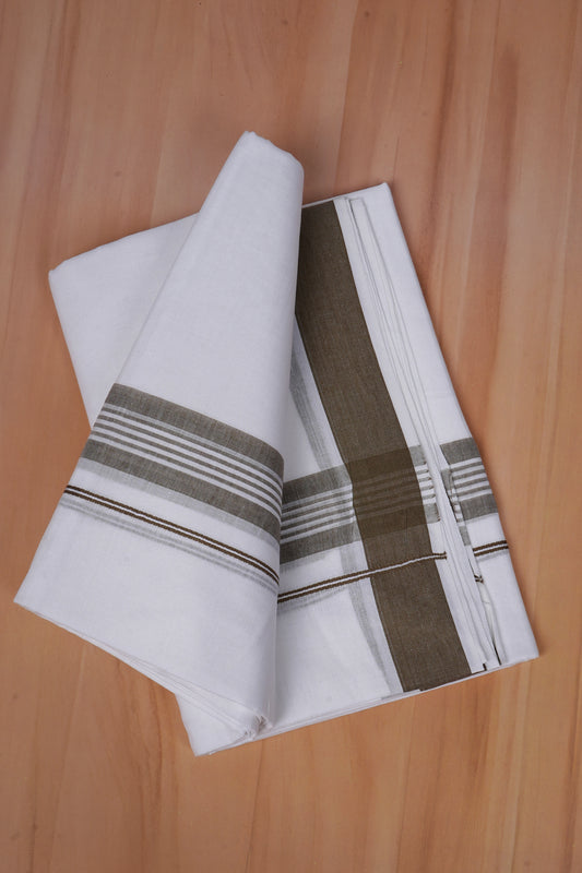 FCD-466 W/D DHOTI 3.80 MTR - Light Brown