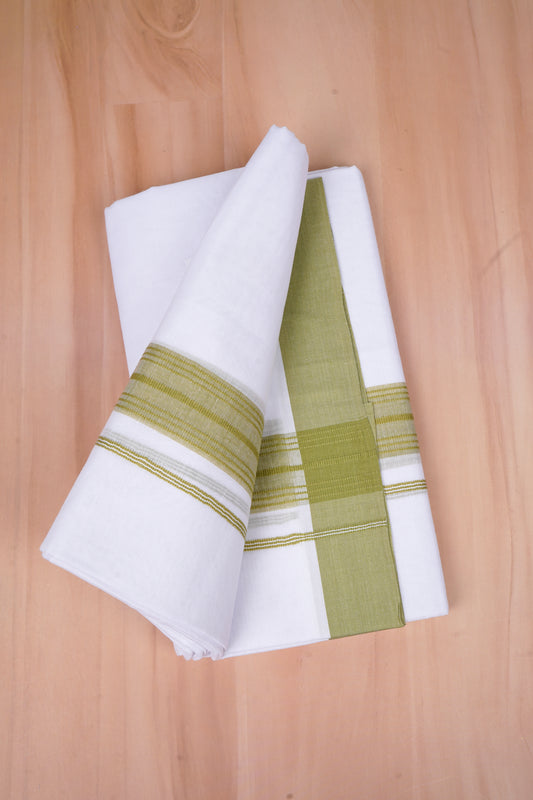 FCD-429 W/D DHOTI 3.80 MTR- Olive Green