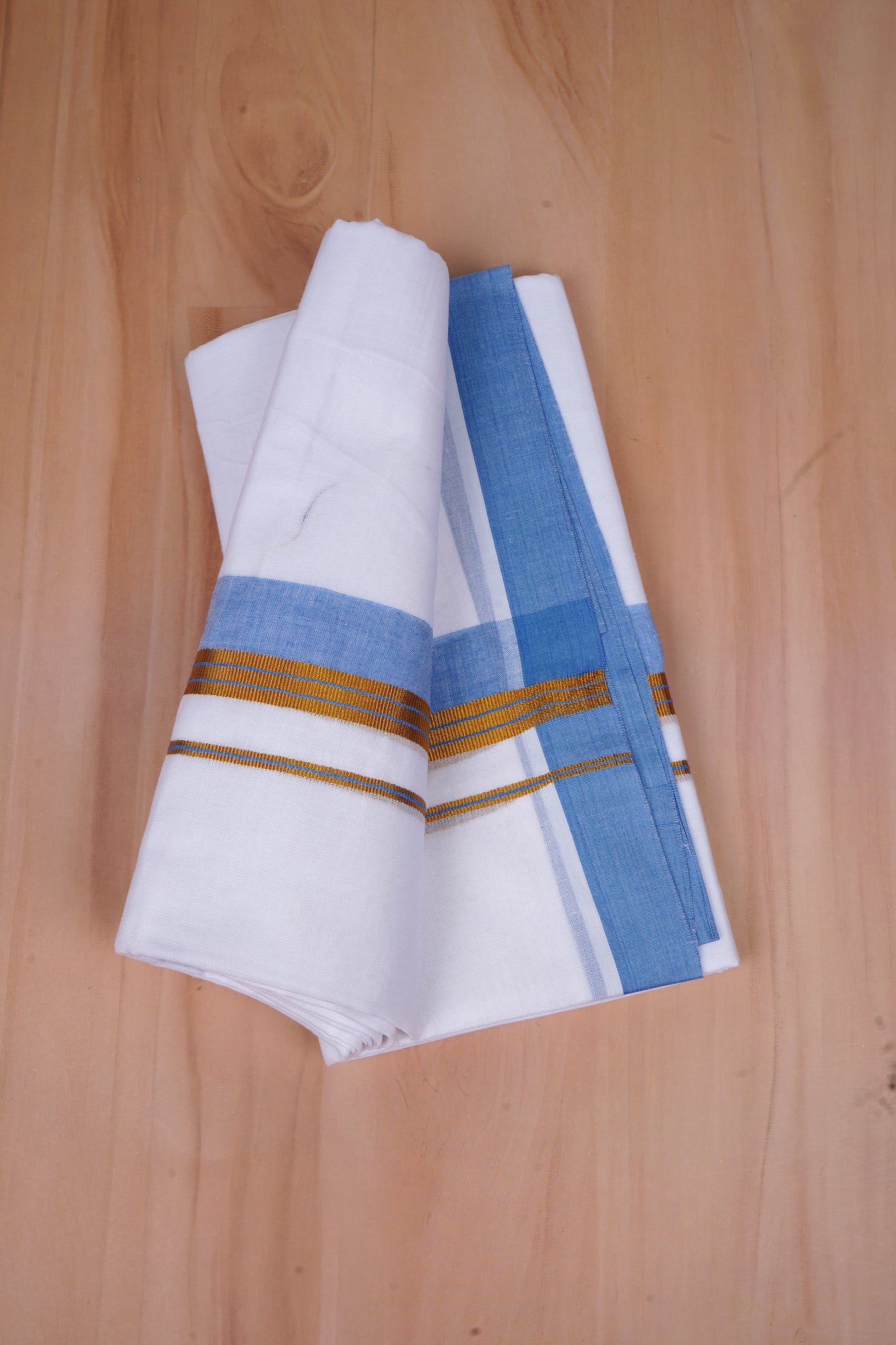 FCD-528 W/D DHOTI 3.80 MTR-Blue