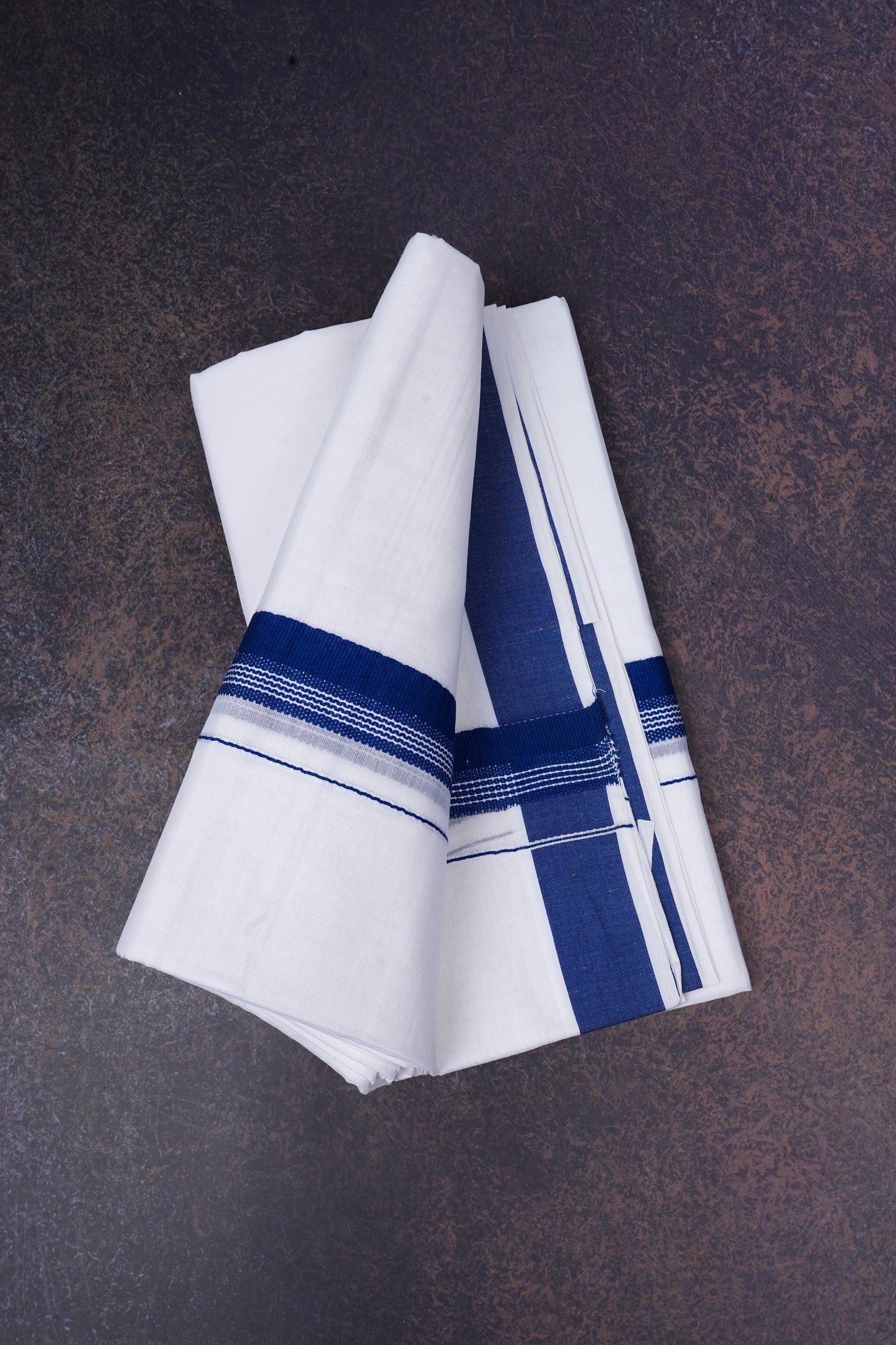FCD-362 W/D DHOTI 3.80 MTR-Navy blue