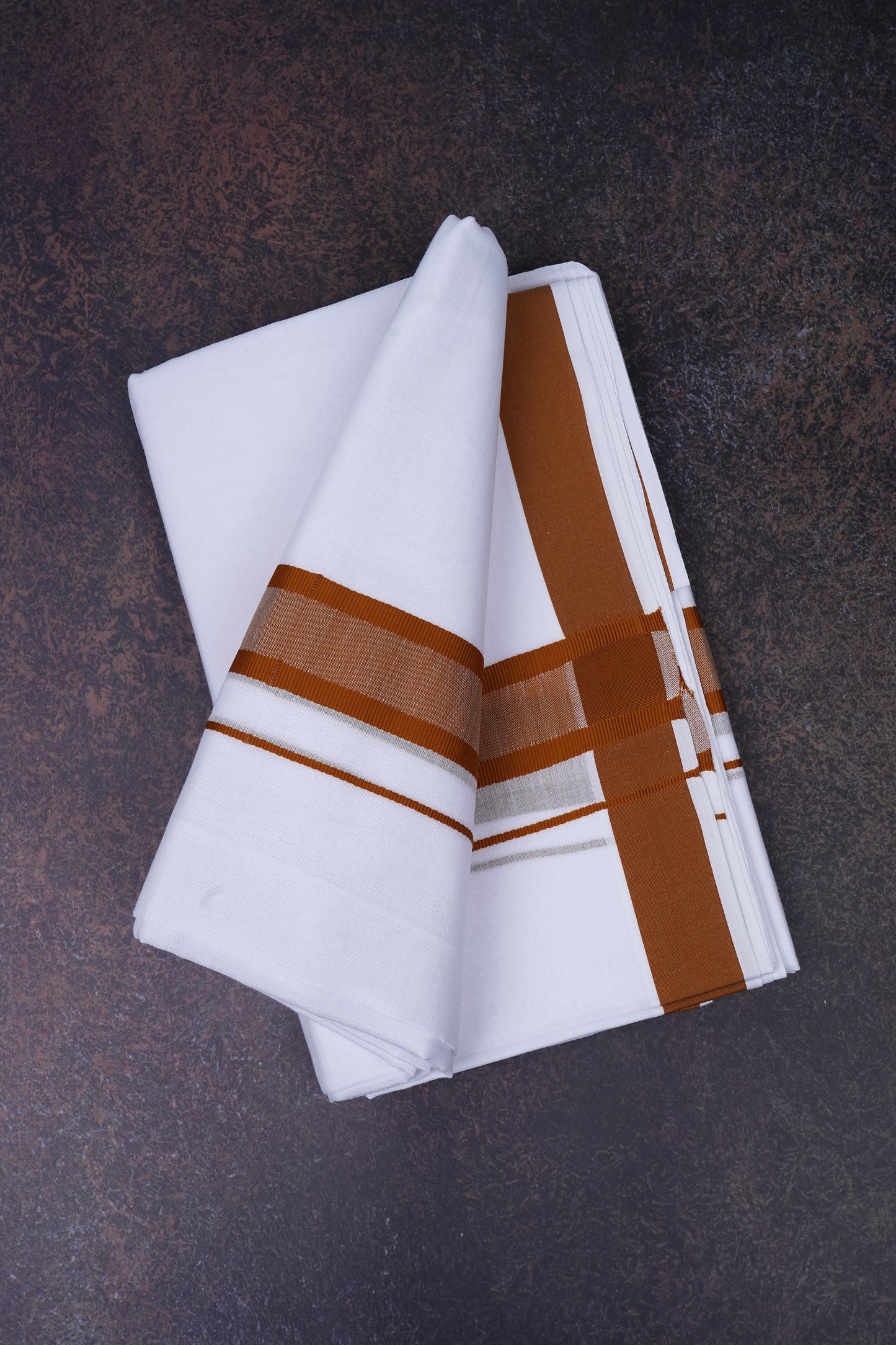 FD-91 W/D DHOTI 3.80 MTR-Brown